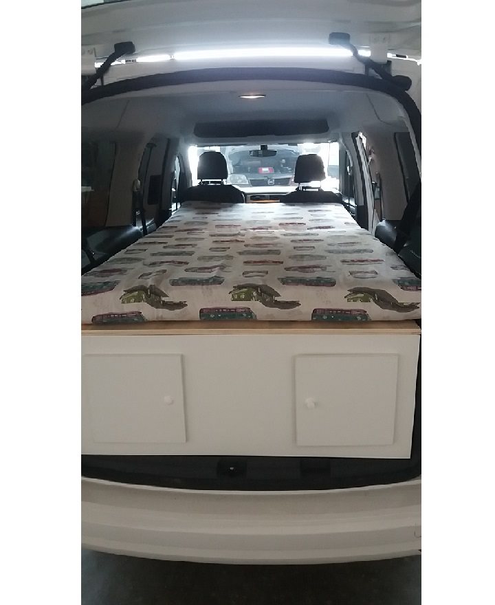 INSERIMENTO LETTO SU VW CADDY