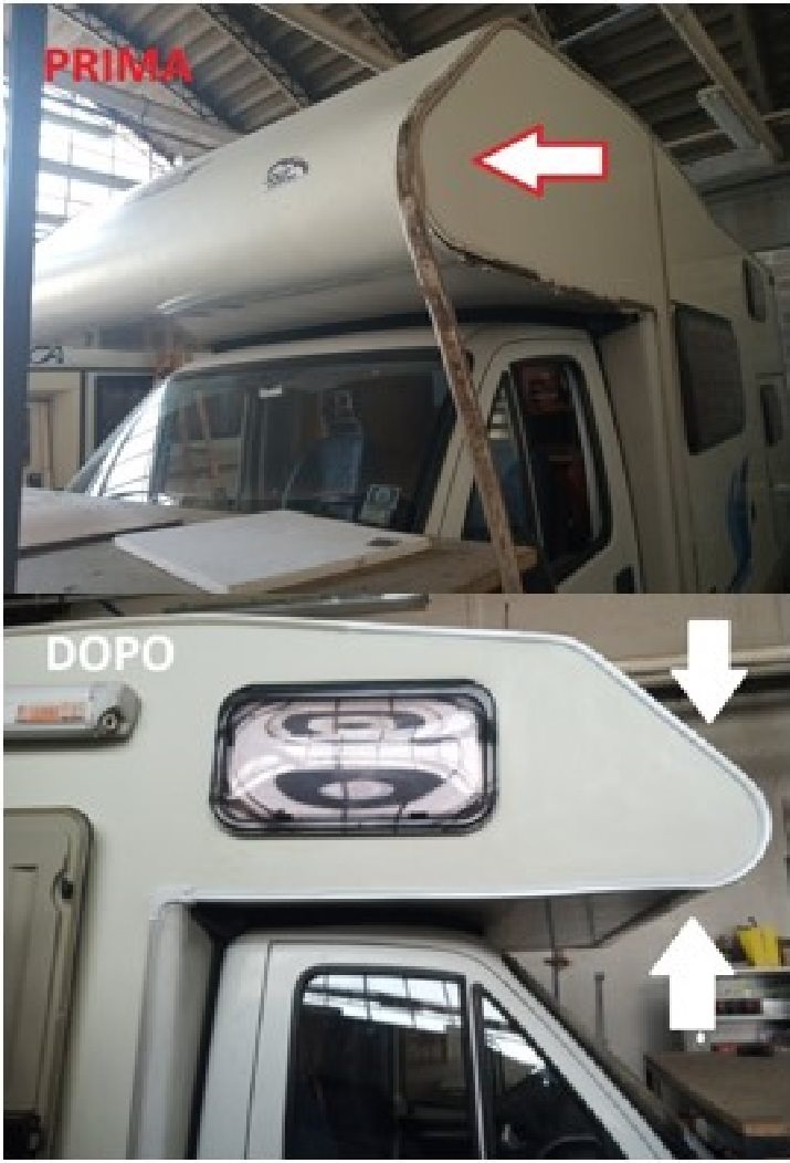RIPRISTINO PAVIMENTO MANSARDA CAMPER