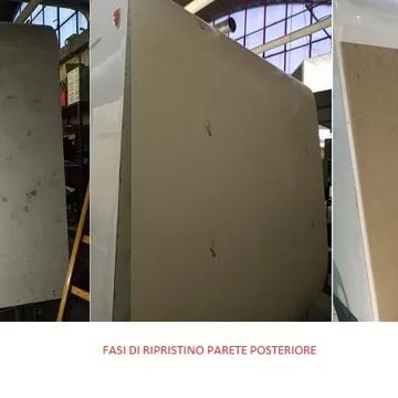 RIPRISTINO TETTO GRANDINATO - PARETE POSTERIORE